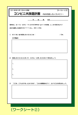 ワークシート②のイメージ
